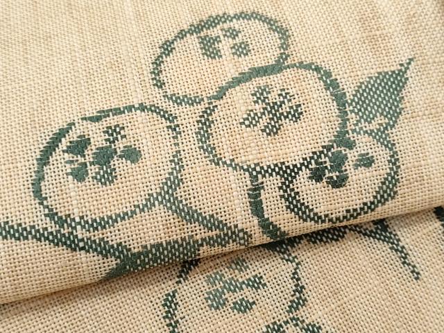 平和屋着物*夏物 八寸名古屋帯 万寿菊 麻 逸品 CAAW6876fb