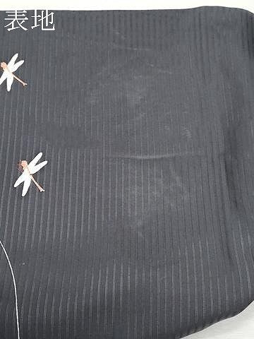 平和屋着物*夏物 塩瀬 九寸名古屋帯 駒刺繍 蜻蛉 枝花文 金銀彩 正絹 逸品 CAAW6894fb