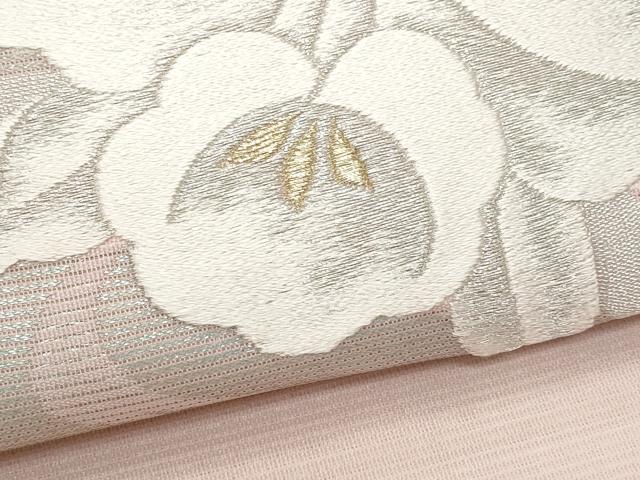 平和屋着物*夏物 九寸名古屋帯 流水花文 金銀糸 正絹 逸品 CAAW6903fb