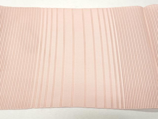 平和屋着物*夏物 八寸名古屋帯 絽綴れ 横段文 珊瑚色 正絹 逸品 CAAW6914fb