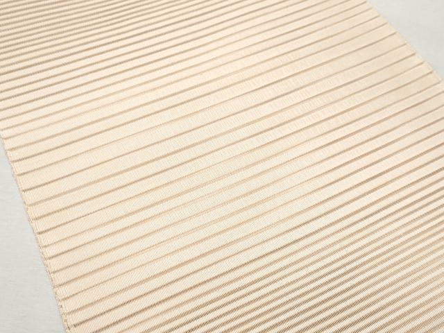 平和屋着物*夏物 八寸名古屋帯 絽綴れ よろけ縞 雄黄色 正絹 逸品 CAAW6925fb