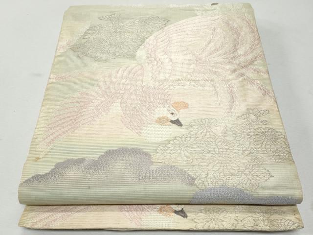 平和屋着物*夏物 アンティーク 大正ロマン 丸帯 鳳凰 正絹 逸品 CAAW6933fb