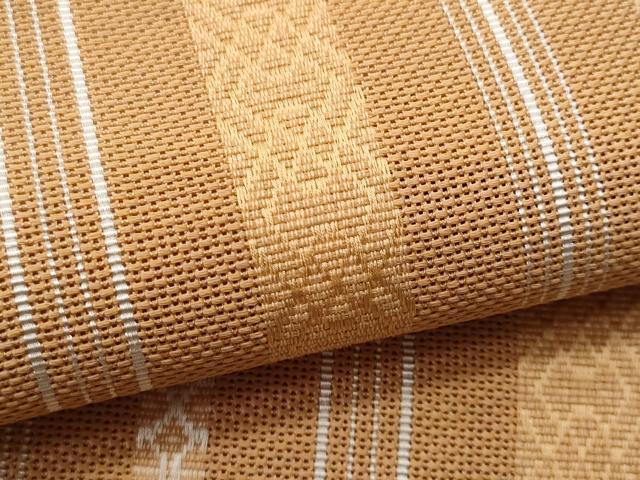 平和屋着物*夏物 本場筑前博多織 八寸名古屋帯 紗献上 狐色 正絹 逸品 CAAW6943fb