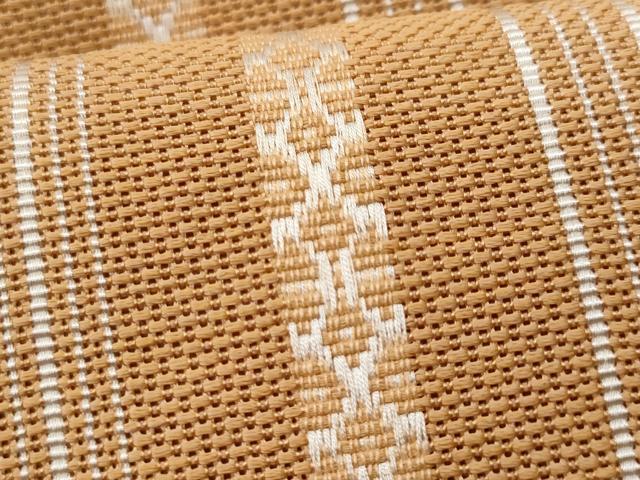 平和屋着物*夏物 本場筑前博多織 八寸名古屋帯 紗献上 狐色 正絹 逸品 CAAW6943fb