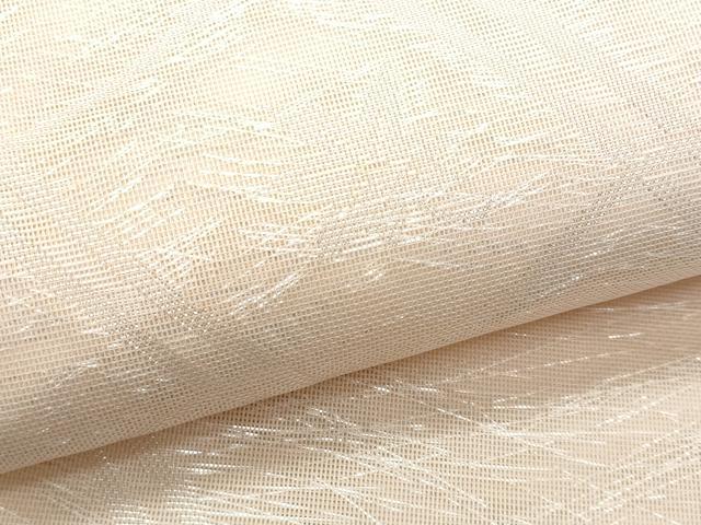 平和屋着物*夏物 六通柄袋帯 瓦楓文 銀糸 正絹 逸品 CAAW6954fb