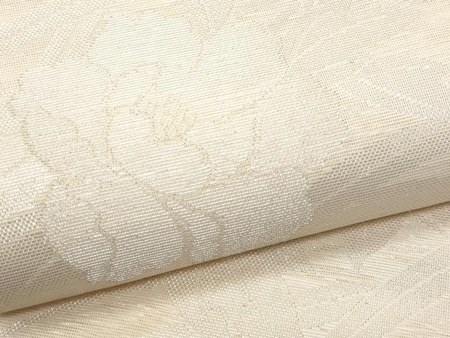 平和屋着物*夏物 六通柄袋帯 草花文 銀糸 正絹 逸品 未使用 CAAW6956fb