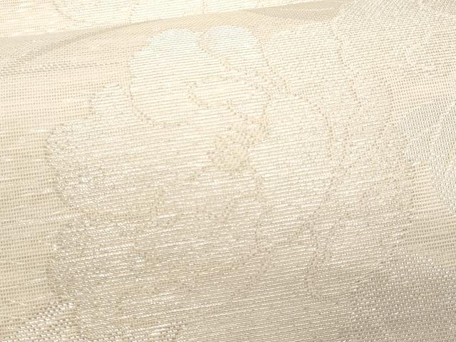 平和屋着物*夏物 六通柄袋帯 草花文 銀糸 正絹 逸品 未使用 CAAW6956fb