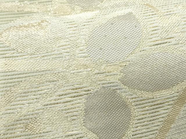 平和屋着物*夏物 六通柄袋帯 枝葉文 金糸 正絹 逸品 CAAW6957fb