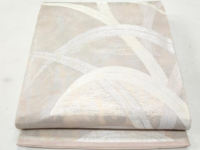 平和屋着物*夏物 全通柄袋帯 芝草文 銀糸 正絹 逸品 CAAW6964fb