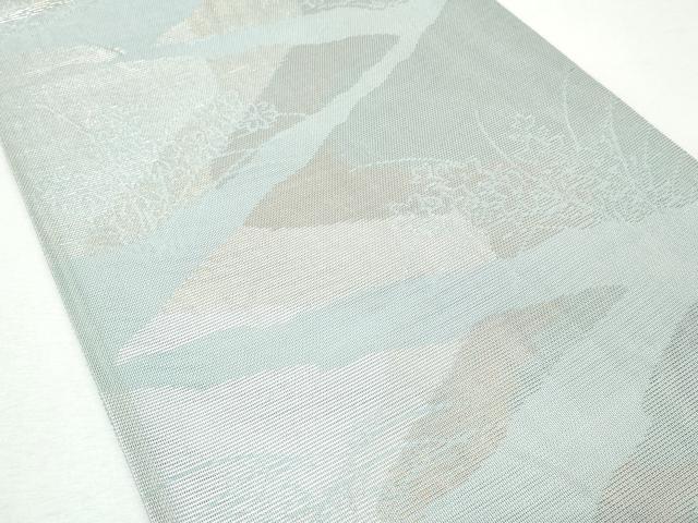 平和屋着物*夏物 六通柄袋帯 草花文 金銀糸 正絹 逸品 CAAW6971fb