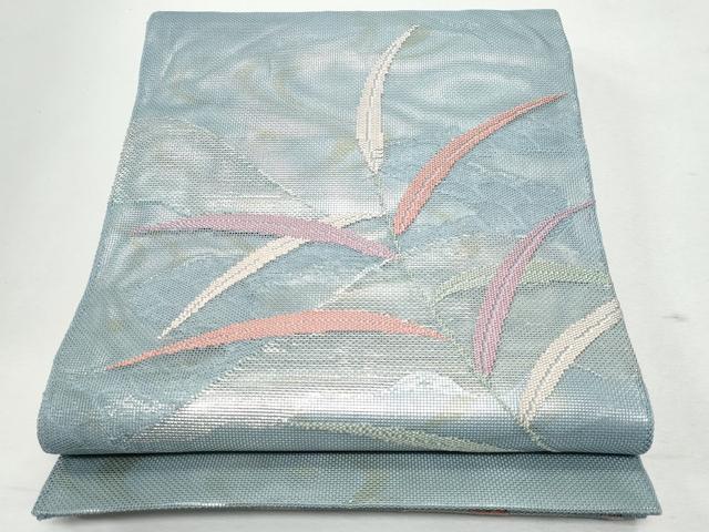 平和屋着物*夏物 太鼓柄袋帯 枝葉文 正絹 逸品 CAAW7000fb