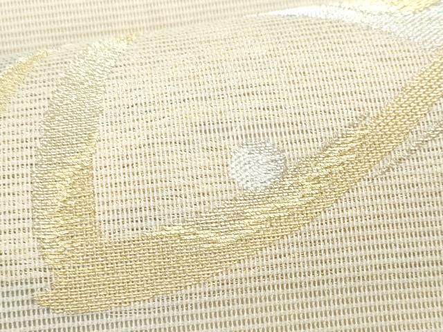 平和屋着物*夏物 六通柄袋帯 抽象文 金銀糸 正絹 逸品 CAAW7010fb
