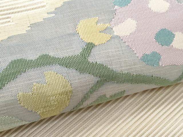 平和屋着物*夏物 太鼓柄袋帯 六通柄 花唐草文 正絹 逸品 CAAW7023fb