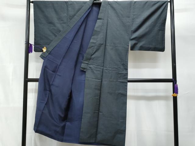 平和屋着物■男性 紬 100亀甲 総詰め 正絹 逸品 CAAW7176fb