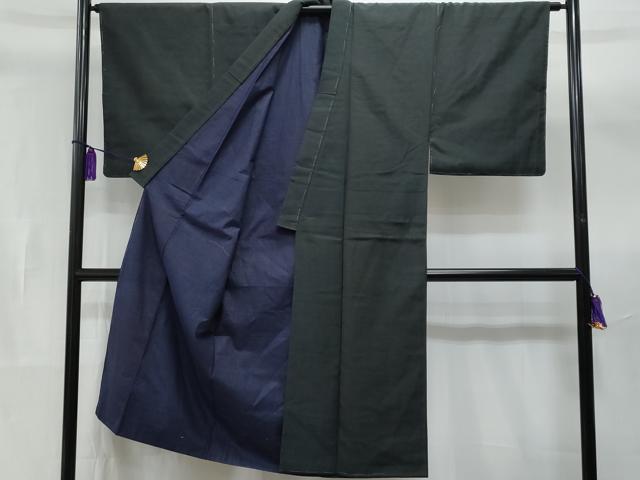 平和屋着物■男性 御召 亀甲絣 正絹 逸品 CAAW7189fb