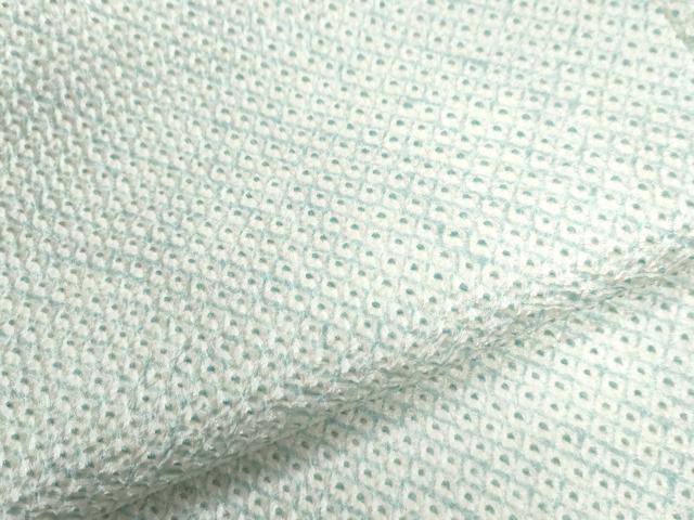 平和屋着物●大変加工の良い総絞り小紋 正絹 逸品 CAAW7240yc