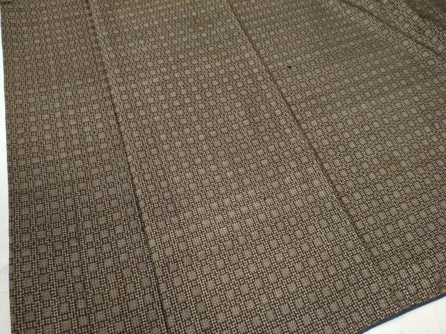 平和屋着物●男性 本場大島紬 アンサンブル 吉祥文 正絹 逸品 CAAW7296yc