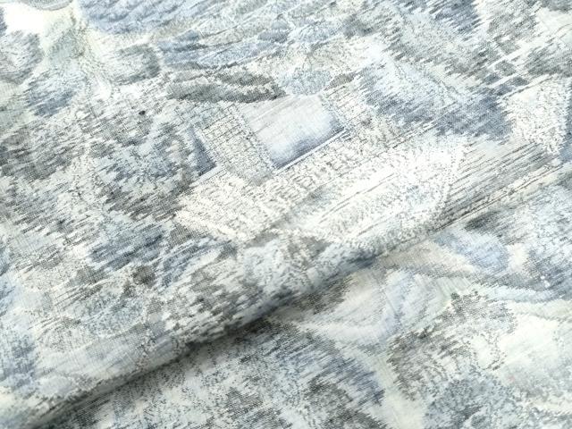 平和屋着物●上質な小紋 遠山樹林風景文 正絹 逸品 CAAW7300yc