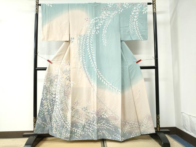 平和屋着物●訪問着 作家物 辻が花 手描き 絞り 正絹 逸品 CAAW7301yc