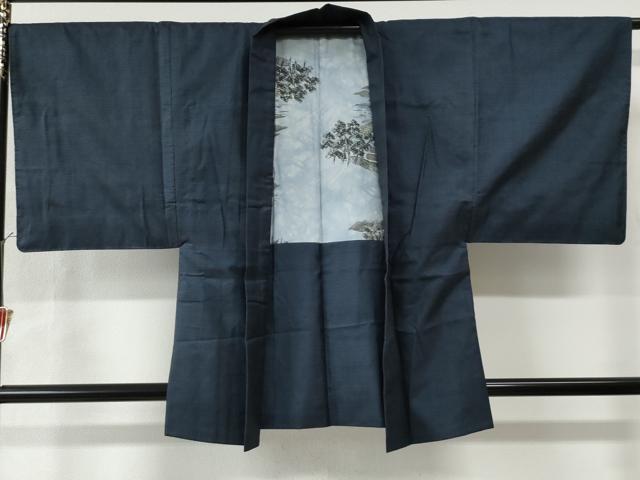 平和屋着物●男性 本場大島紬 アンサンブル 100亀甲 総詰め 正絹 逸品 CAAW7370yc