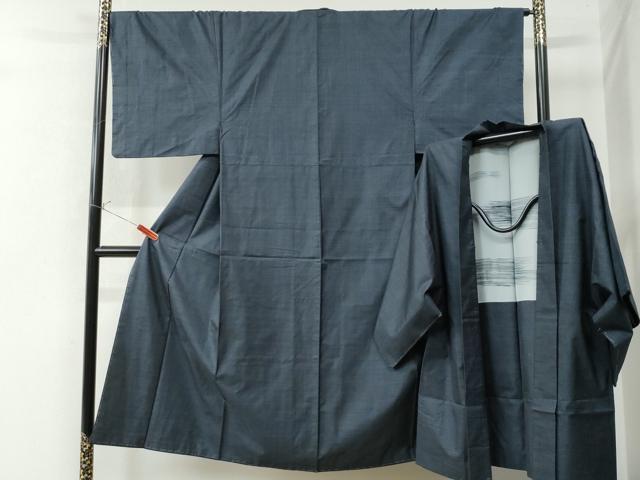 平和屋着物●男性 本場大島紬 アンサンブル 100亀甲 総詰め 正絹 逸品 CAAW7418yc