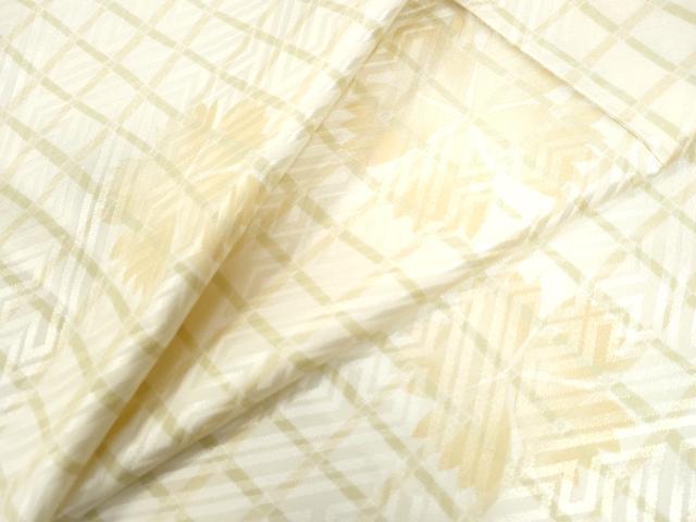 平和屋着物●長襦袢 無双仕立て 格子舞花地紋 さんび謹製 洗える着物 逸品 未使用 CAAW7441yc