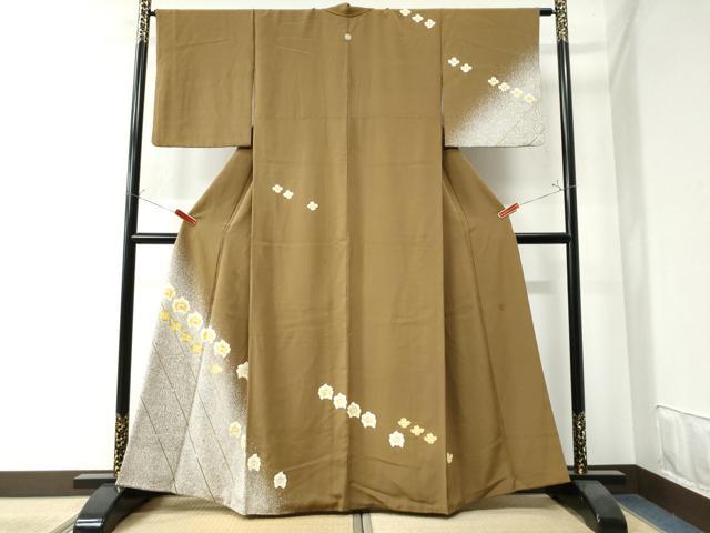 平和屋着物●京友禅作家 光永正美 訪問着 舞花文 たたき染め 正絹 逸品 CAAW7444yc