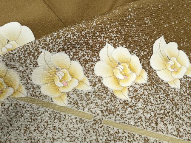 平和屋着物●京友禅作家 光永正美 訪問着 舞花文 たたき染め 正絹 逸品 CAAW7444yc