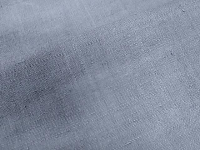 平和屋着物●結城紬 色無地 藤鼠色 正絹 逸品 未使用 CAAW7470yc