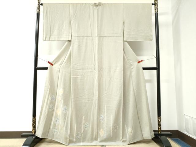 平和屋着物●訪問着 絞り 菱吉祥文 正絹 逸品 CAAW7504yc