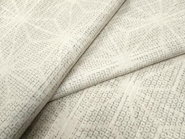 平和屋着物●結城紬 80亀甲 麻の葉文様 正絹 逸品 CAAW7916yc