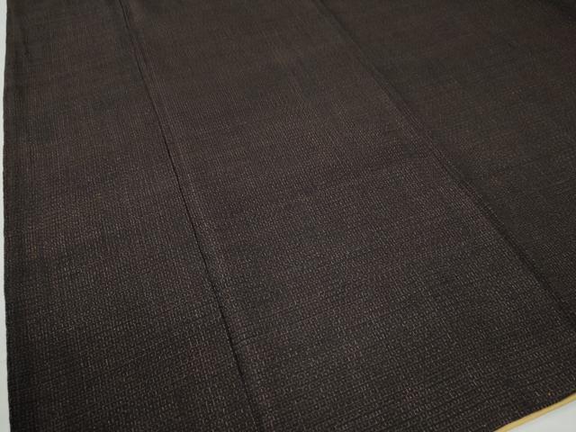 平和屋着物●本場結城紬 重要無形文化財 80亀甲 総詰め 黒地 正絹 逸品 CAAW7961yc