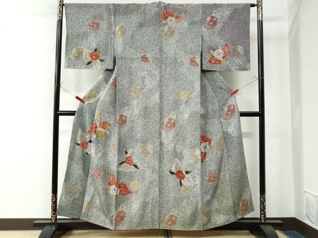 平和屋着物●訪問着 カトレア たたき染め 金彩 正絹 逸品 CAAW8056yc