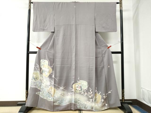 平和屋着物●豪華色留袖 作家物 駒刺繍 流水色紙草花文 暈し染め 金彩 正絹 逸品 CAAW8090yc
