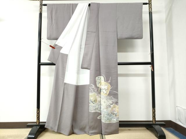 平和屋着物●豪華色留袖 作家物 駒刺繍 流水色紙草花文 暈し染め 金彩 正絹 逸品 CAAW8090yc