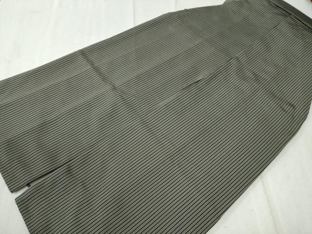 平和屋着物●男性 馬乗り袴 縞 正絹 逸品 CAAW8126yc