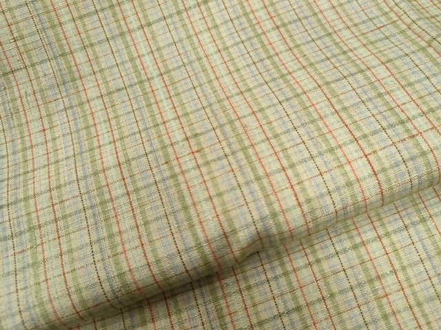 平和屋着物●上質な紬 格子柄 正絹 逸品 CAAW8157yc