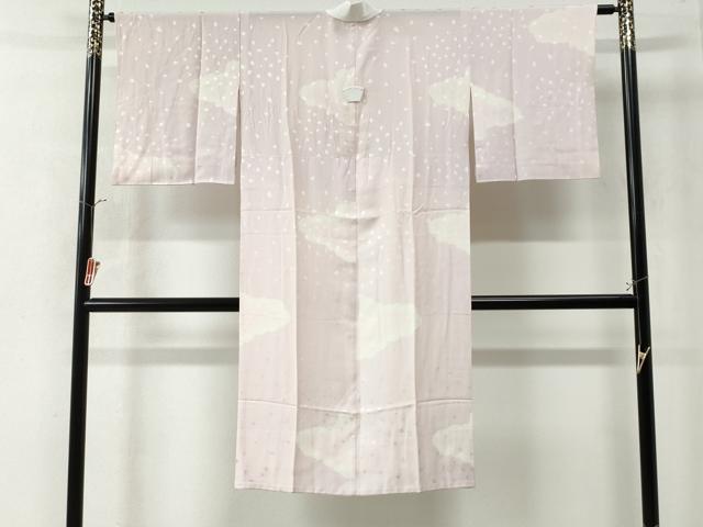 平和屋着物●長襦袢 無双仕立て 雲取り舞桜地紋 正絹 逸品 CAAW8160yc