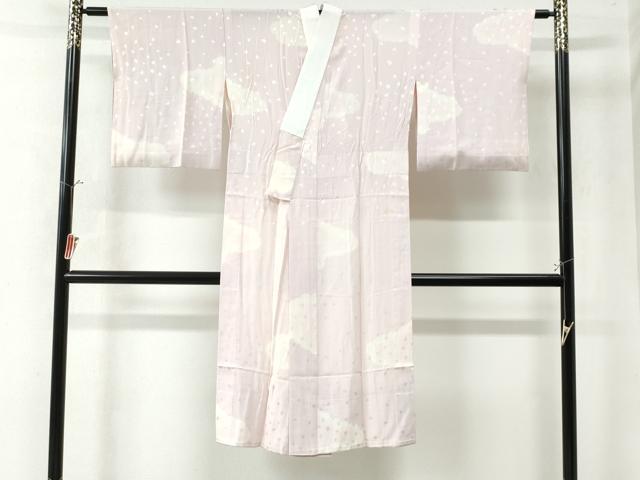 平和屋着物●長襦袢 無双仕立て 雲取り舞桜地紋 正絹 逸品 CAAW8160yc