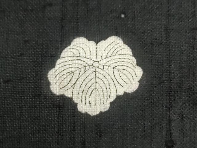平和屋着物●上質な紬 色無地 黒地 正絹 逸品 CAAW8170yc