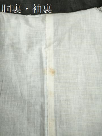 平和屋着物●上質な紬 色無地 黒地 正絹 逸品 CAAW8170yc