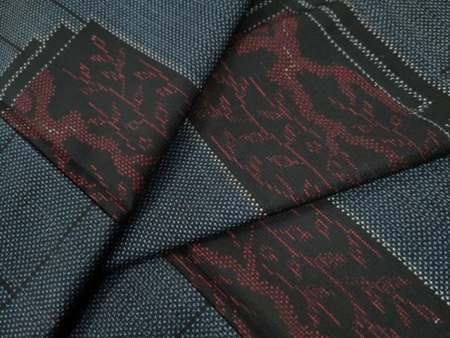 平和屋着物●本場大島紬 7マルキ 色紙重ね吉祥文 正絹 逸品 CAAW8226yc
