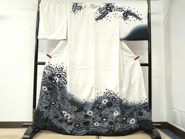 平和屋着物●訪問着 辻が花 絞り 暈し染め 正絹 逸品 CAAW8309yc