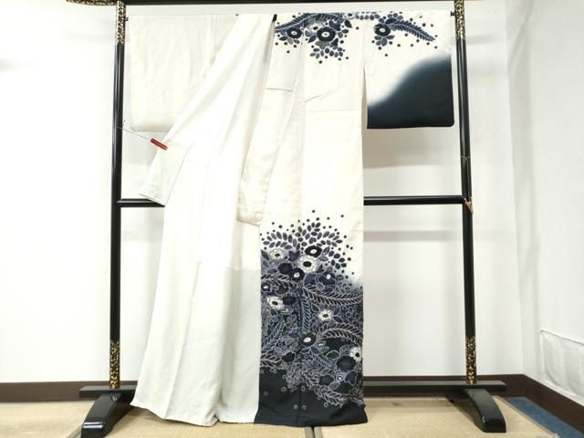 平和屋着物●訪問着 辻が花 絞り 暈し染め 正絹 逸品 CAAW8309yc