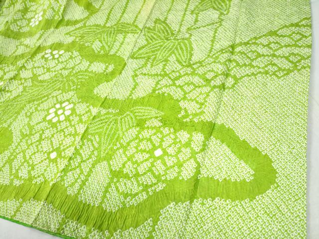平和屋着物●豪華振袖 総絞り 笹竹吉祥花文 正絹 逸品 CAAW8349yc
