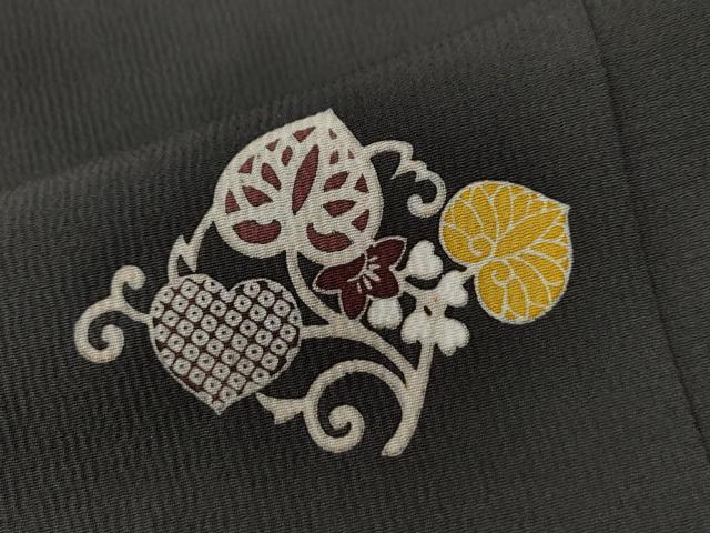 平和屋着物●上質な小紋 葵花唐草文 正絹 逸品 CAAW8398yc