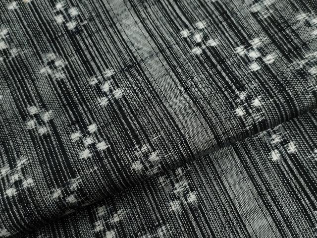 平和屋着物●上質な紬 絣文様 正絹 逸品 CAAW8423yc