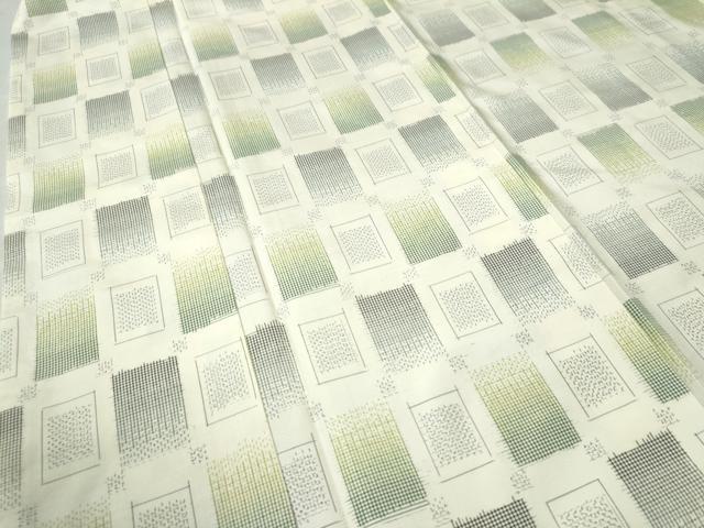 平和屋着物●上質な紬 色紙吉祥文 正絹 逸品 CAAW8464yc