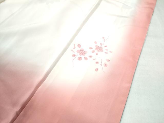 平和屋着物●訪問着 友禅 作家物 枝花文 暈し染め 正絹 逸品 CABE2976yc