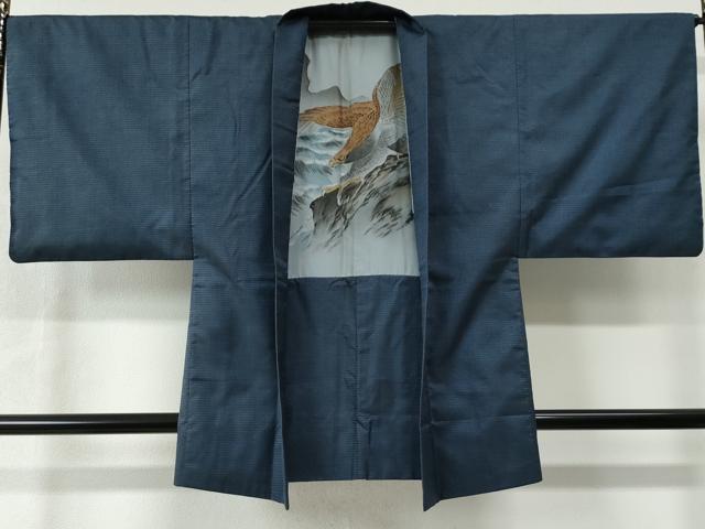 平和屋着物●男性 本場大島紬 アンサンブル 100亀甲 総詰め 正絹 逸品 CAAW8480yc